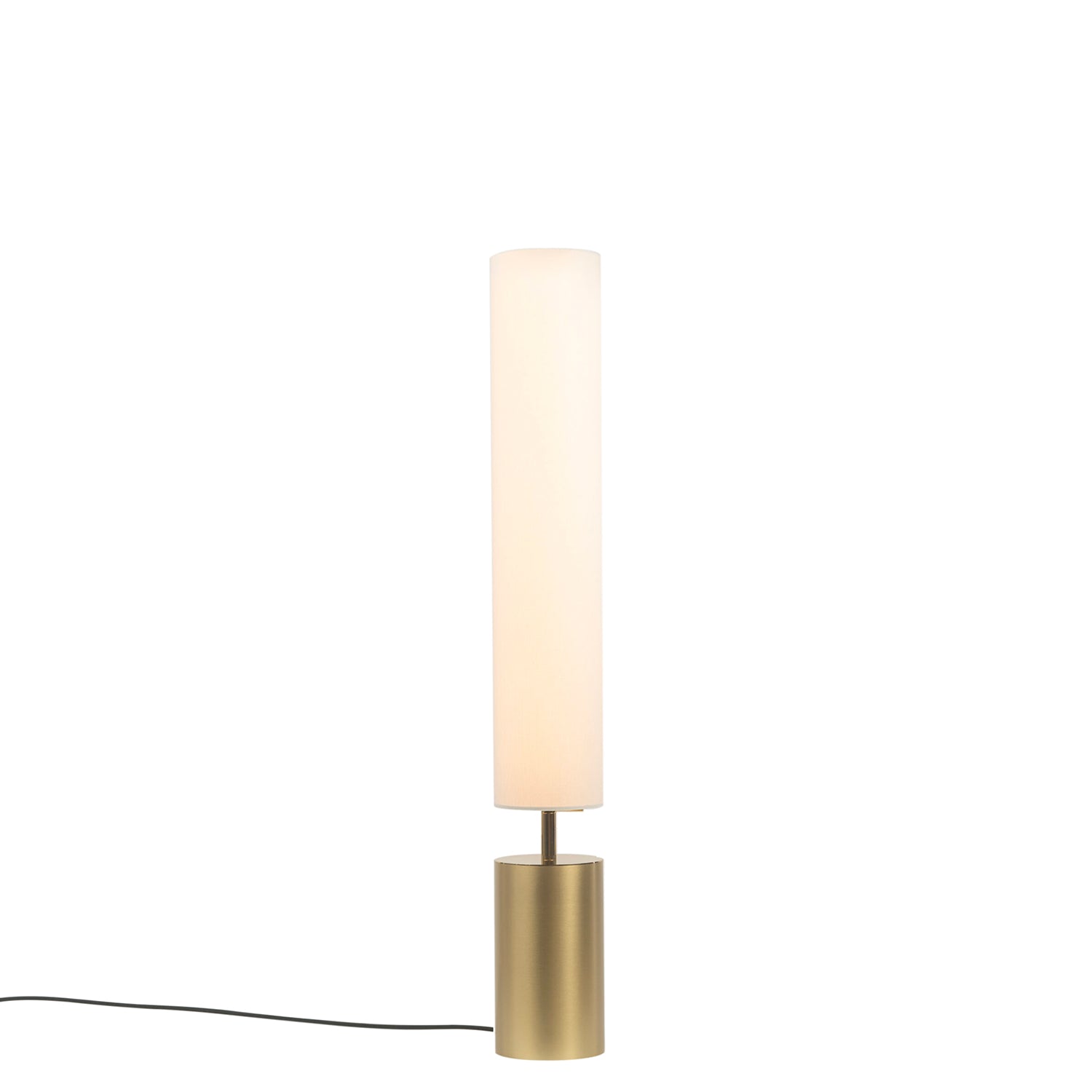 Clopes 14 Floor Lamp: Low + Polished Brass + Satin Brass