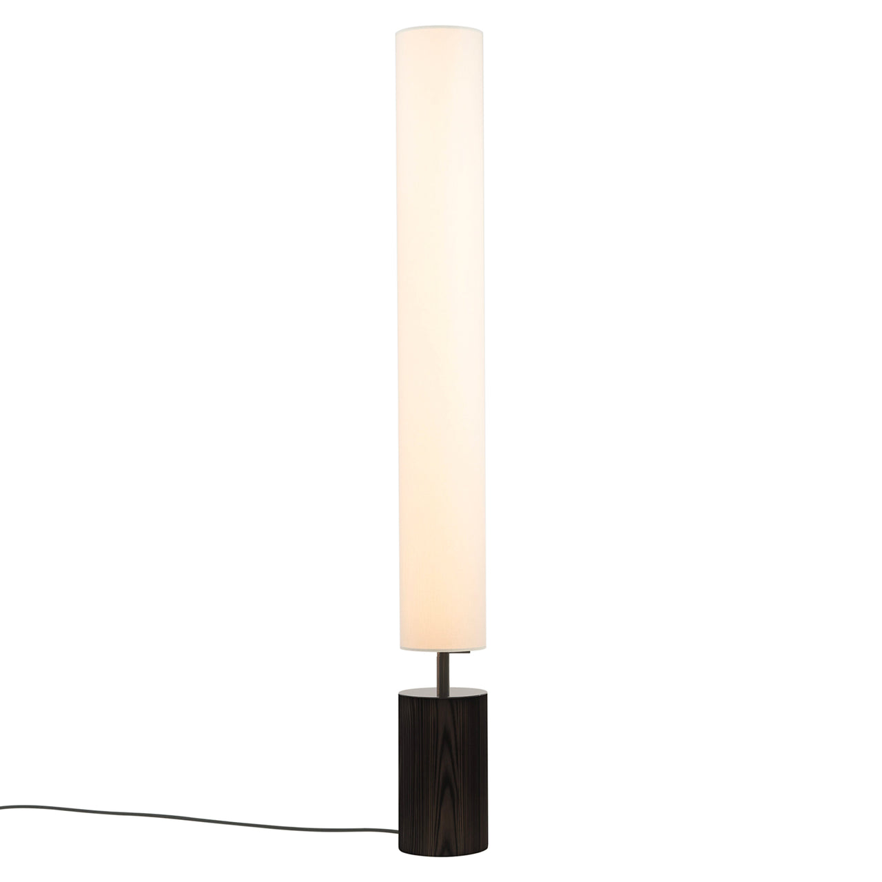 Clopes 14 Floor Lamp: High + Polished Graphite + Toasted Ash