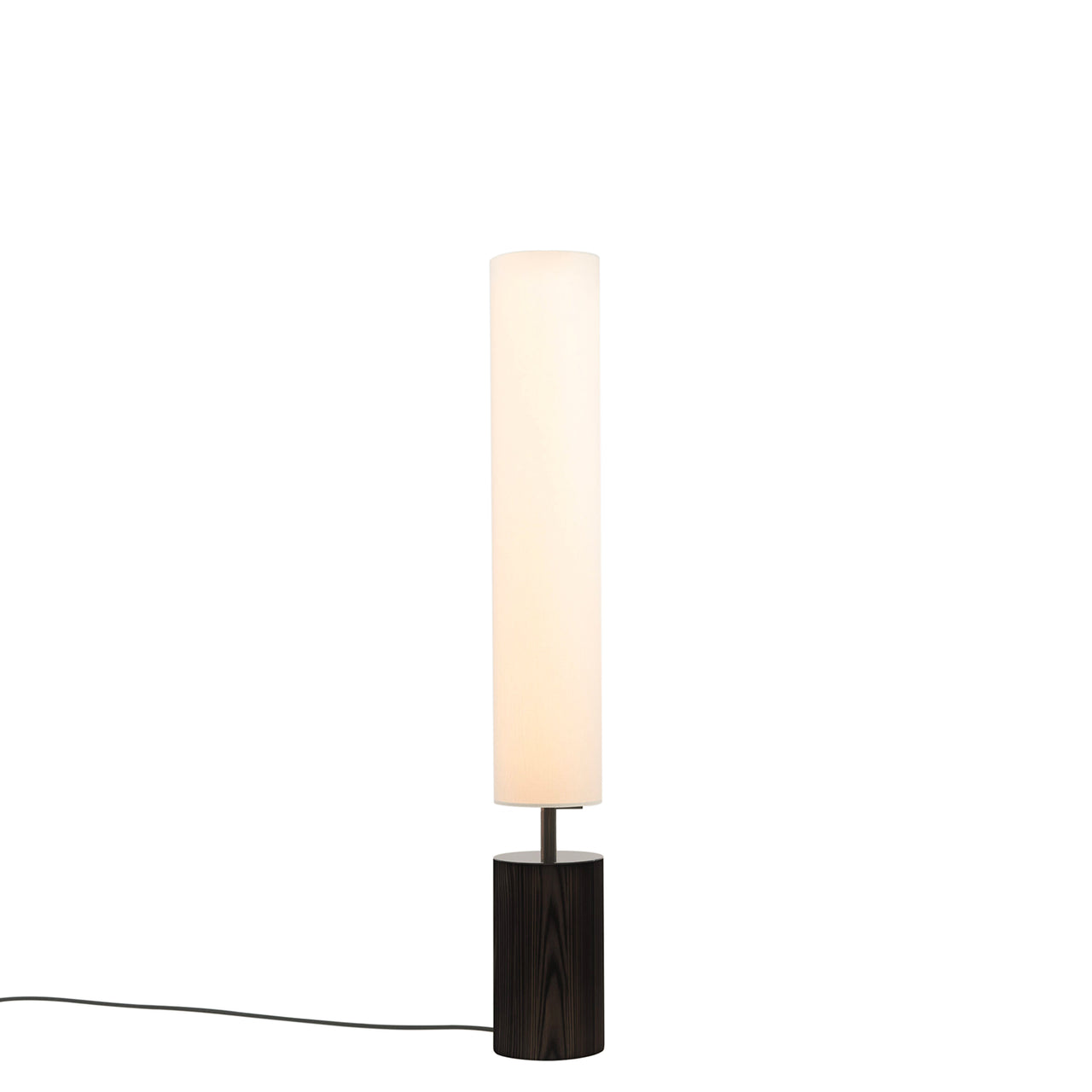 Clopes 14 Floor Lamp: Low + Polished Graphite + Toasted Ash