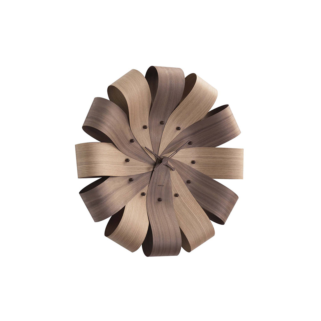 Ciclo Clock: Oak + Walnut + Walnut