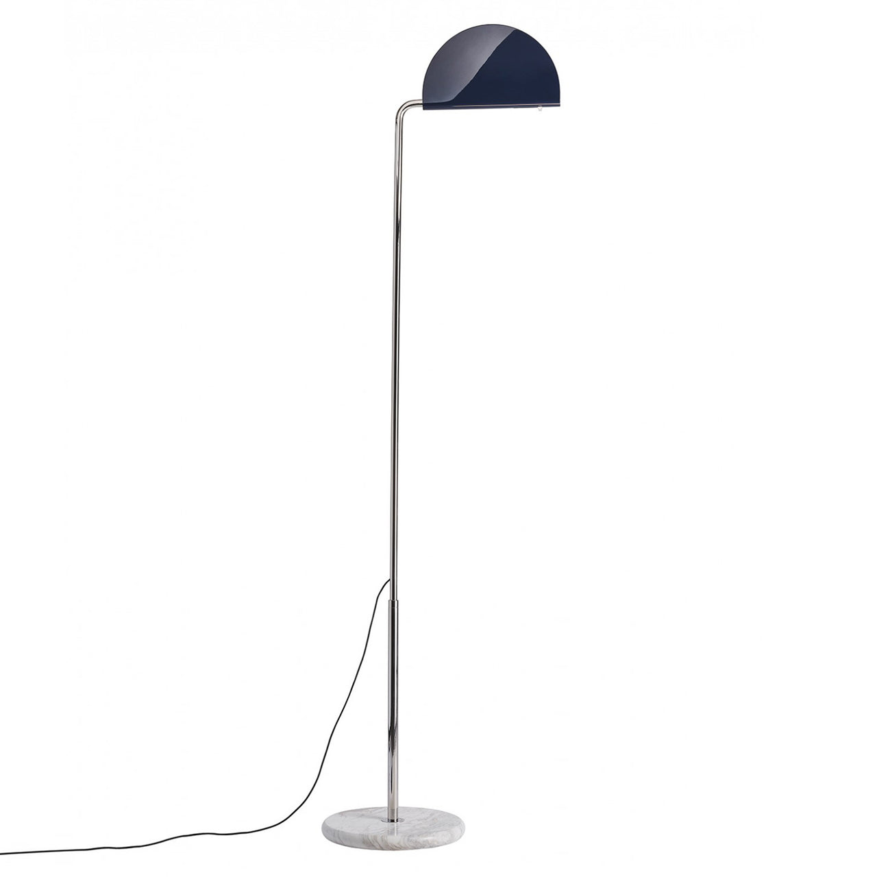 Mezzaluna Floor Lamp: Glossy Deep Blue