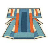 Ines Rug: Blue + Terracotta