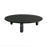 Sunday Coffee Table: Round + Black Marquina Marble + Black Marquina Marble