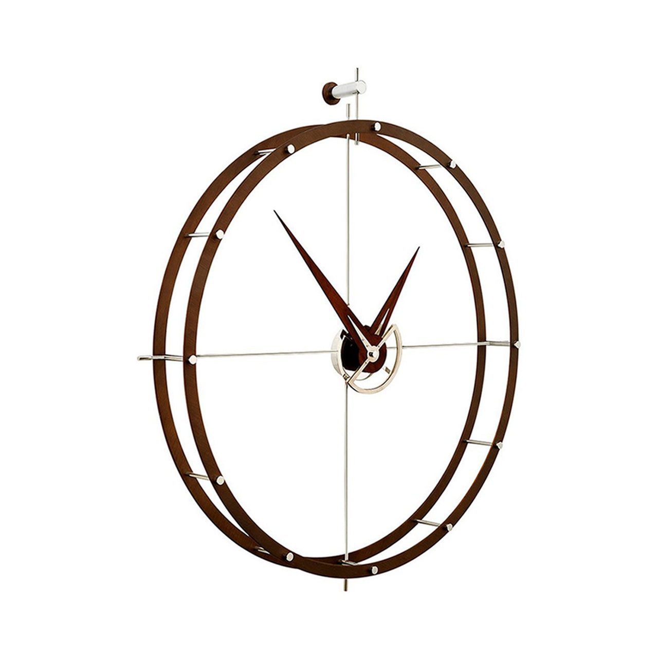 Doble O Wall Clock: Wenge