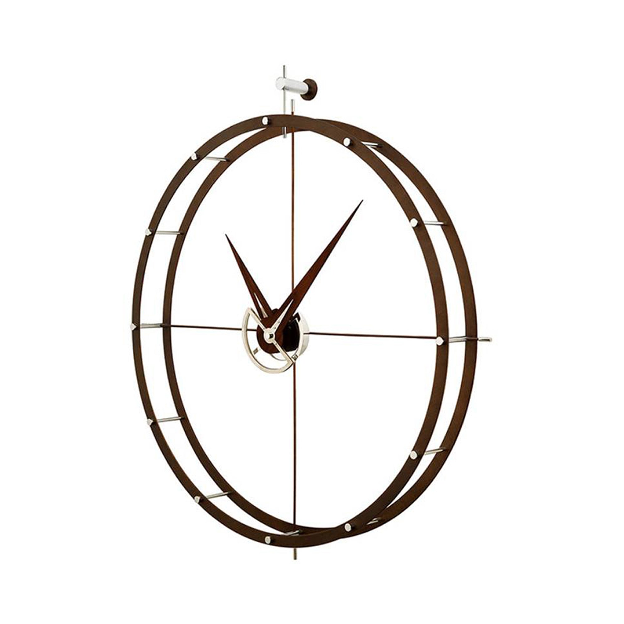 Doble O Wall Clock: Wenge