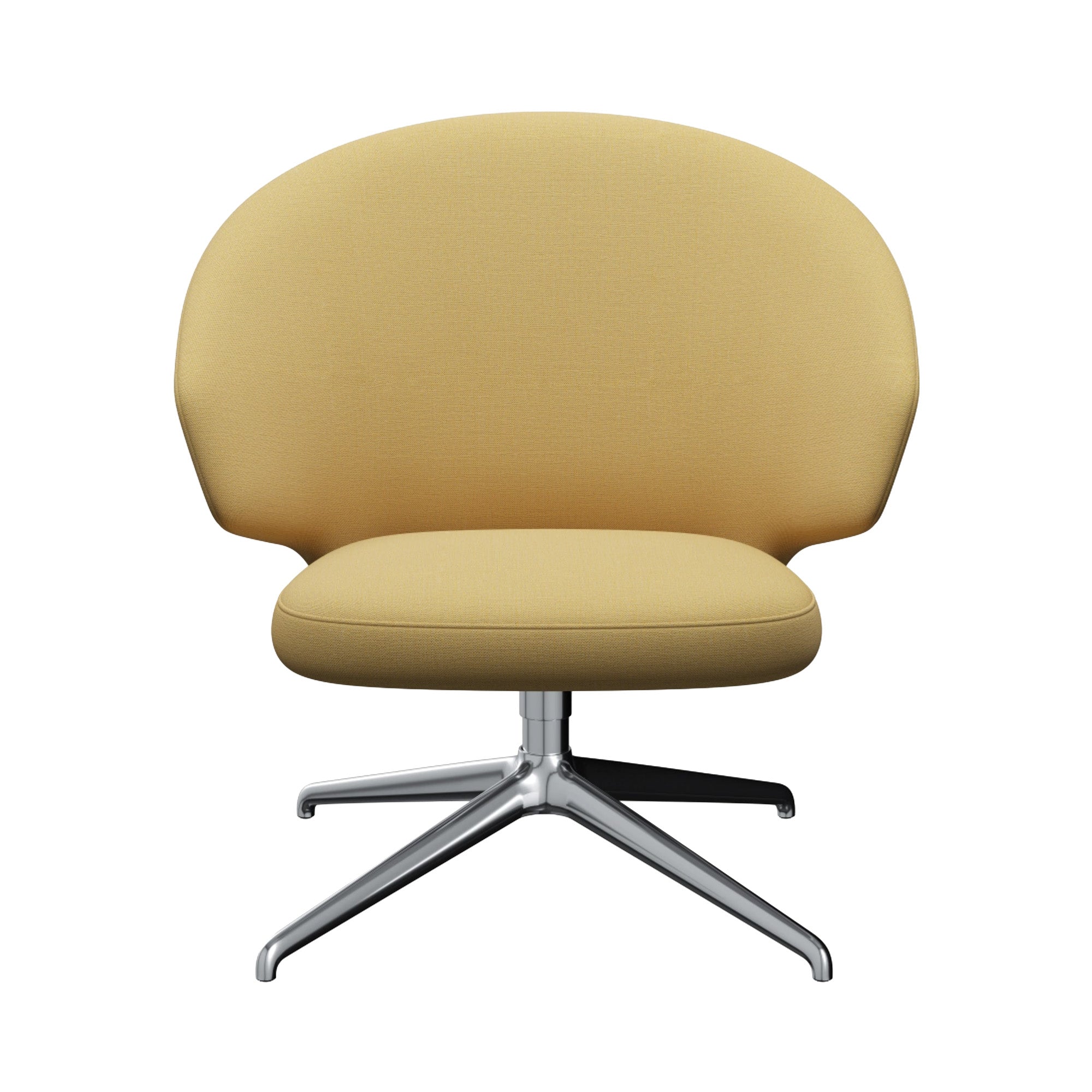 Let Lounge Chair: Swivel Base + Bright Polished Aluminum
