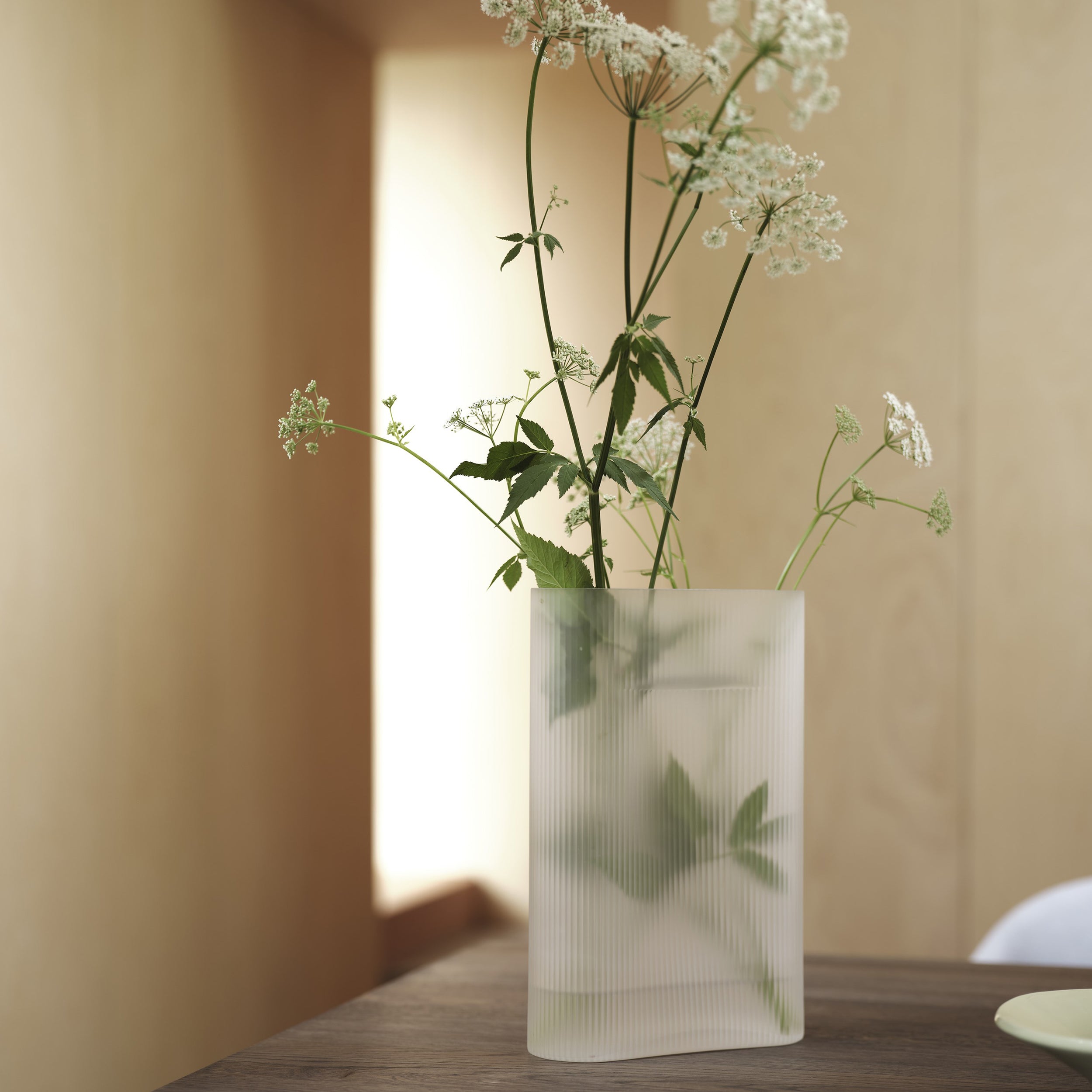 Ridge Vase: Glass - Quick Ship