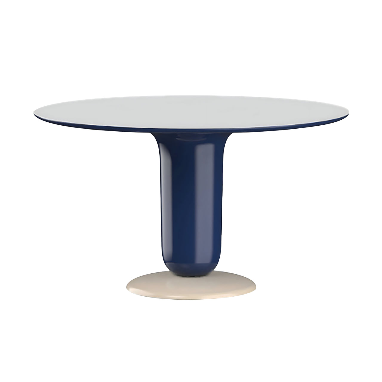 Explorer Dining Table: Round - Glass + Small - 47.2