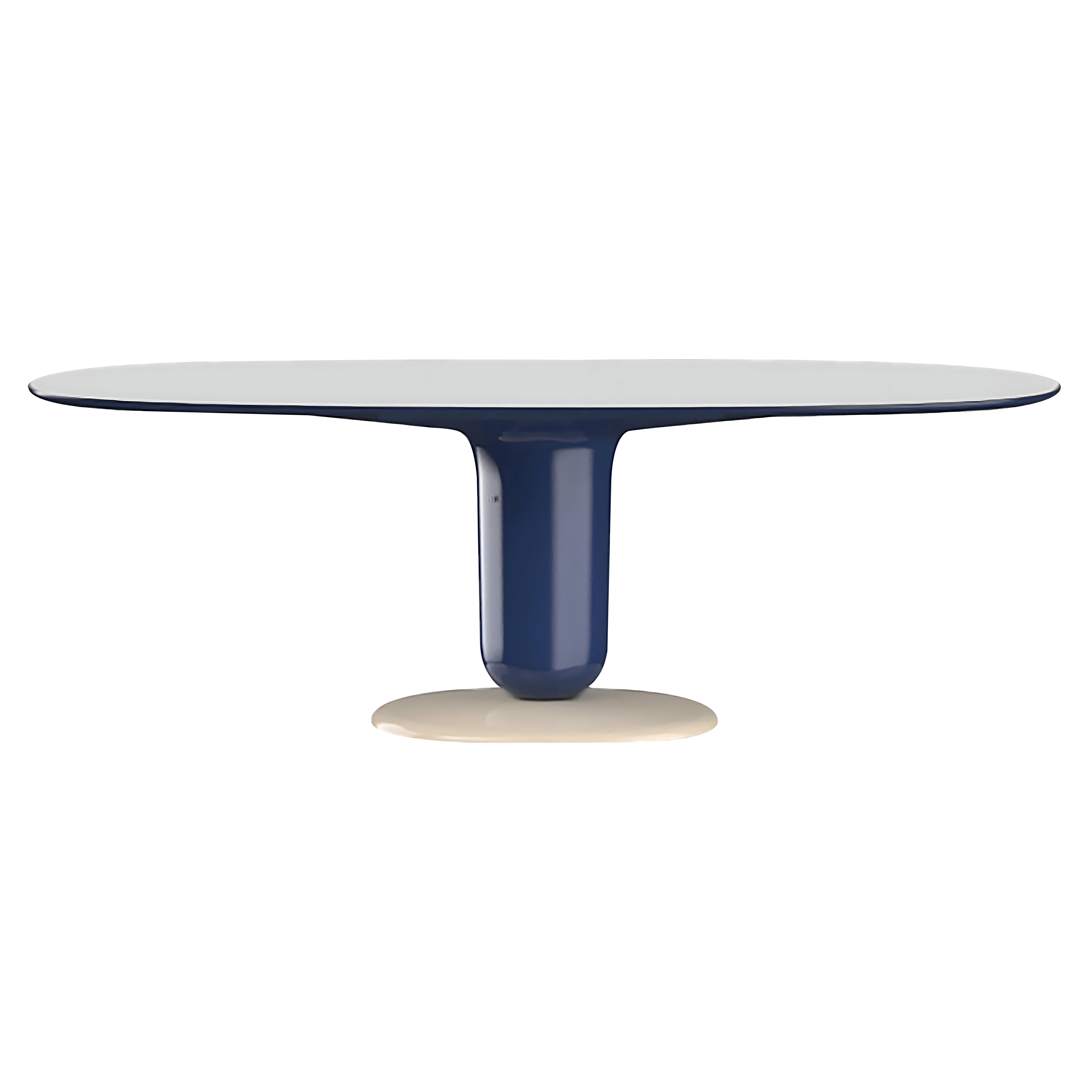 Explorer Oval Dining Table: Glass + Large - 86.6