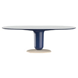 Explorer Oval Dining Table: Glass + Large - 86.6