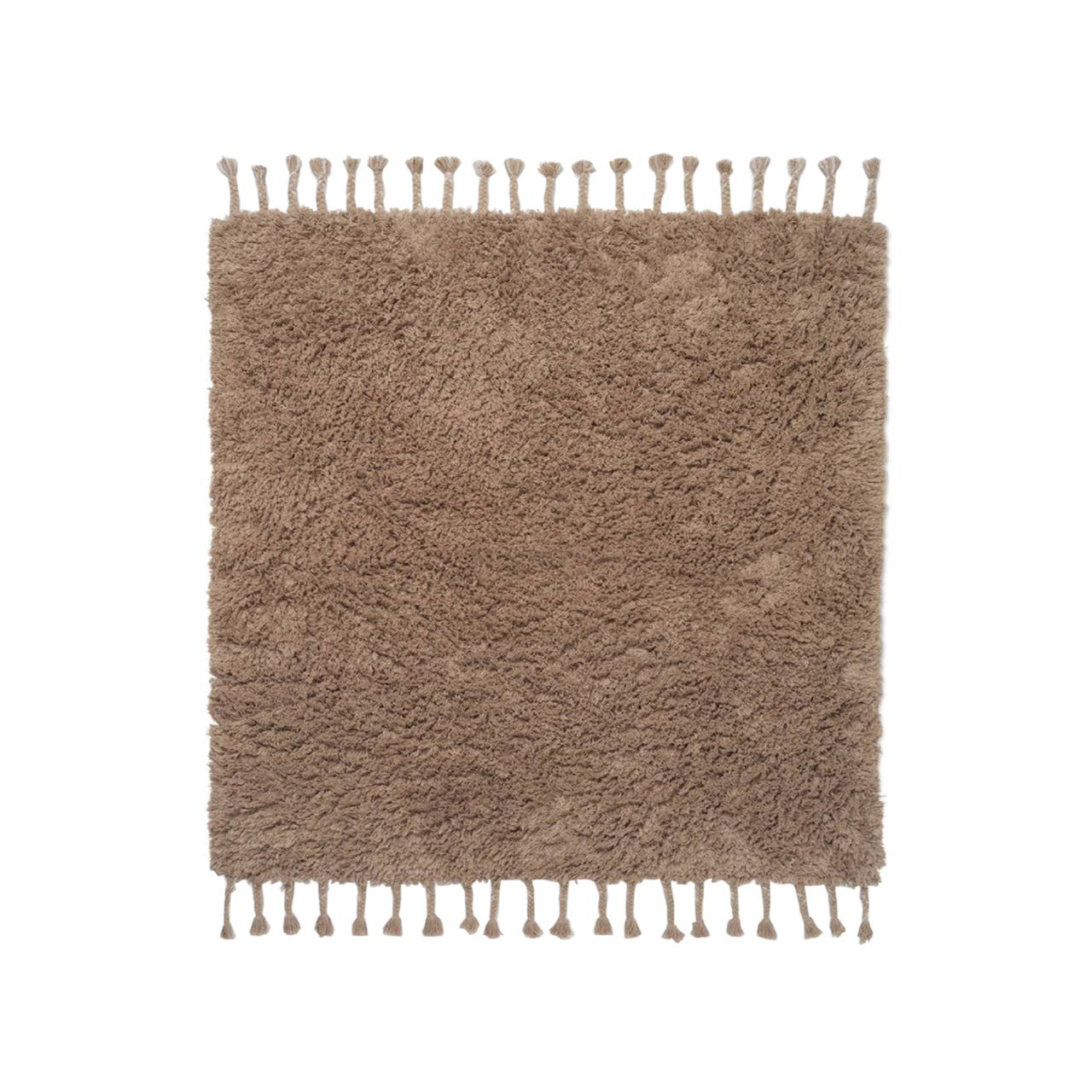 Amass Long Pile Rug: White Pepper