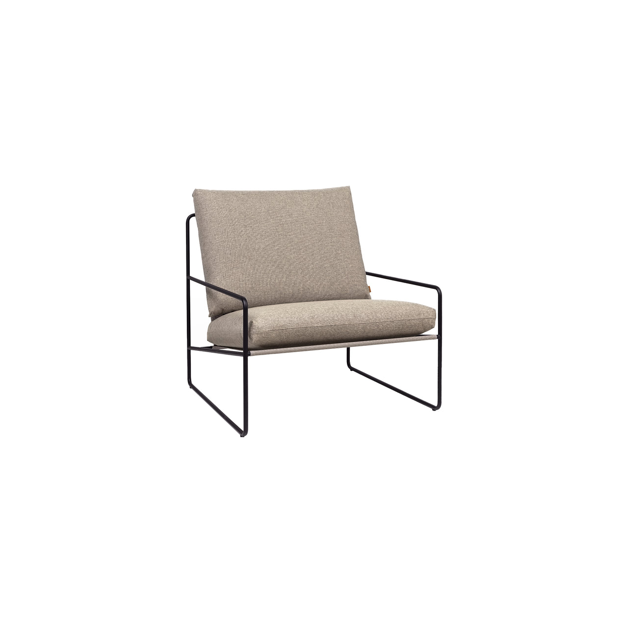 Desert Sofa: 1 + Dolce + Black + Dark Sand