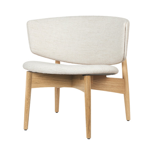 Herman Lounge Chair: Fully Upholstered + Natural Oak