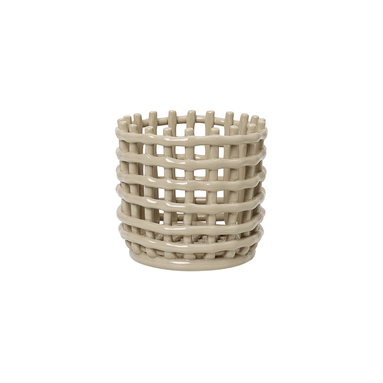 Ceramic Basket: Small - 6.3
