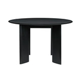 Bevel Round Table: Black Oiled Beech