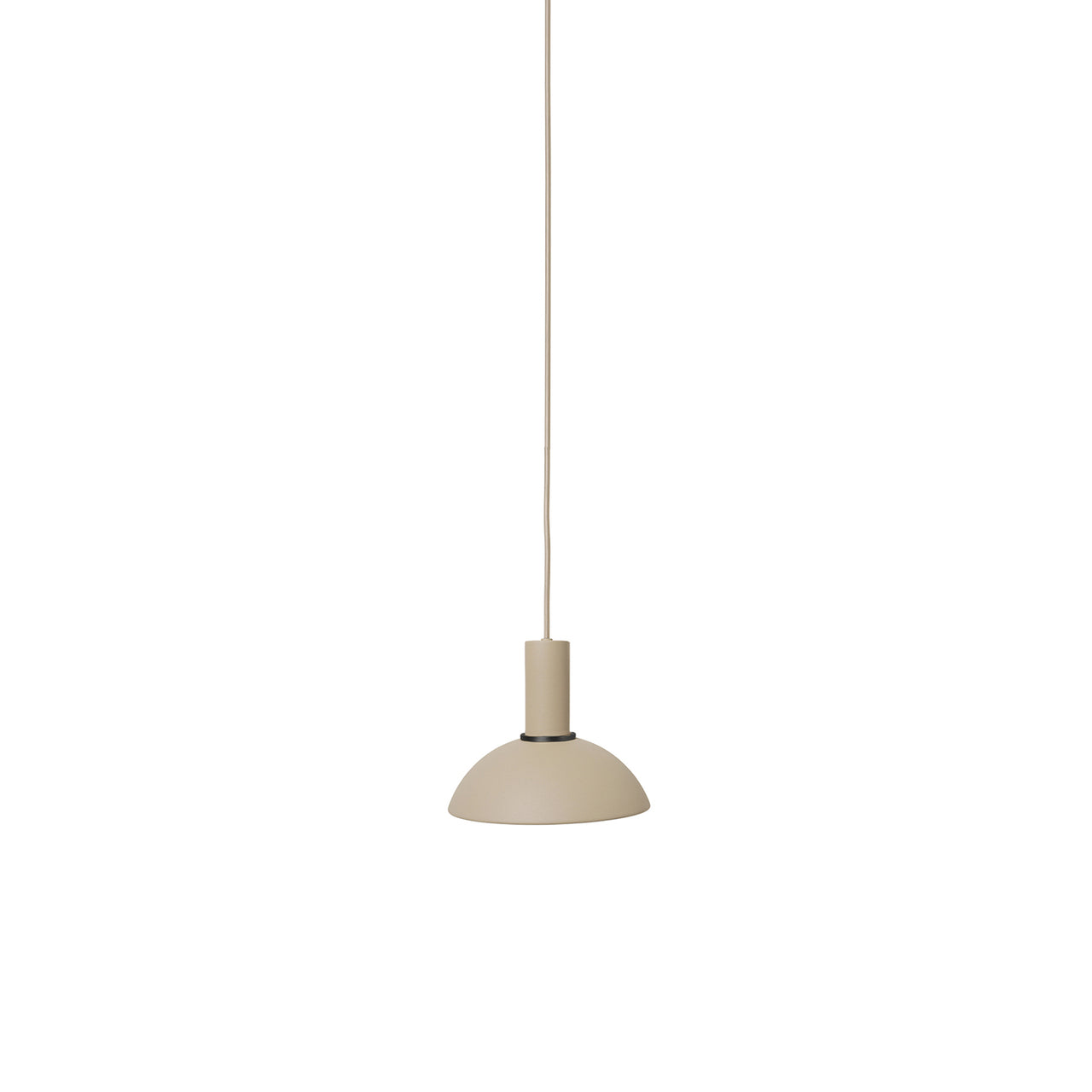 Collect Lighting: Cashmere + Low + Hoop + Black Brass