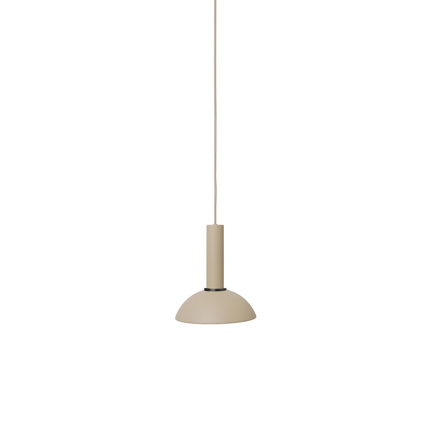 Collect Lighting: Cashmere + High + Hoop + Black Brass