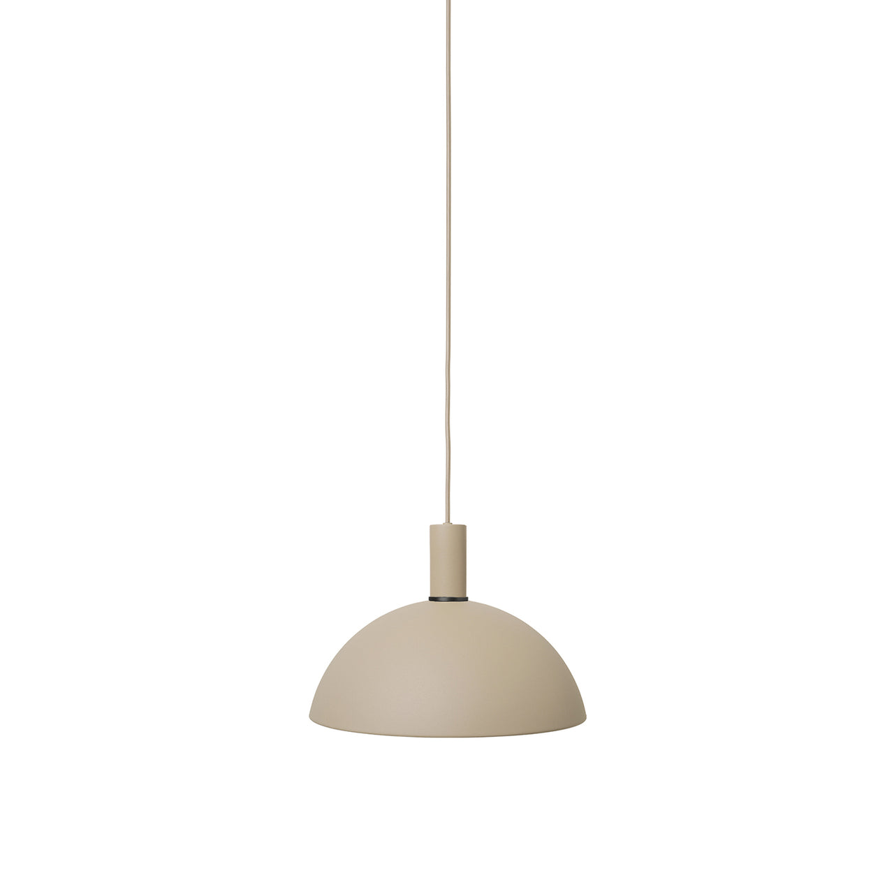 Collect Lighting: Cashmere + Low + Dome + Black Brass