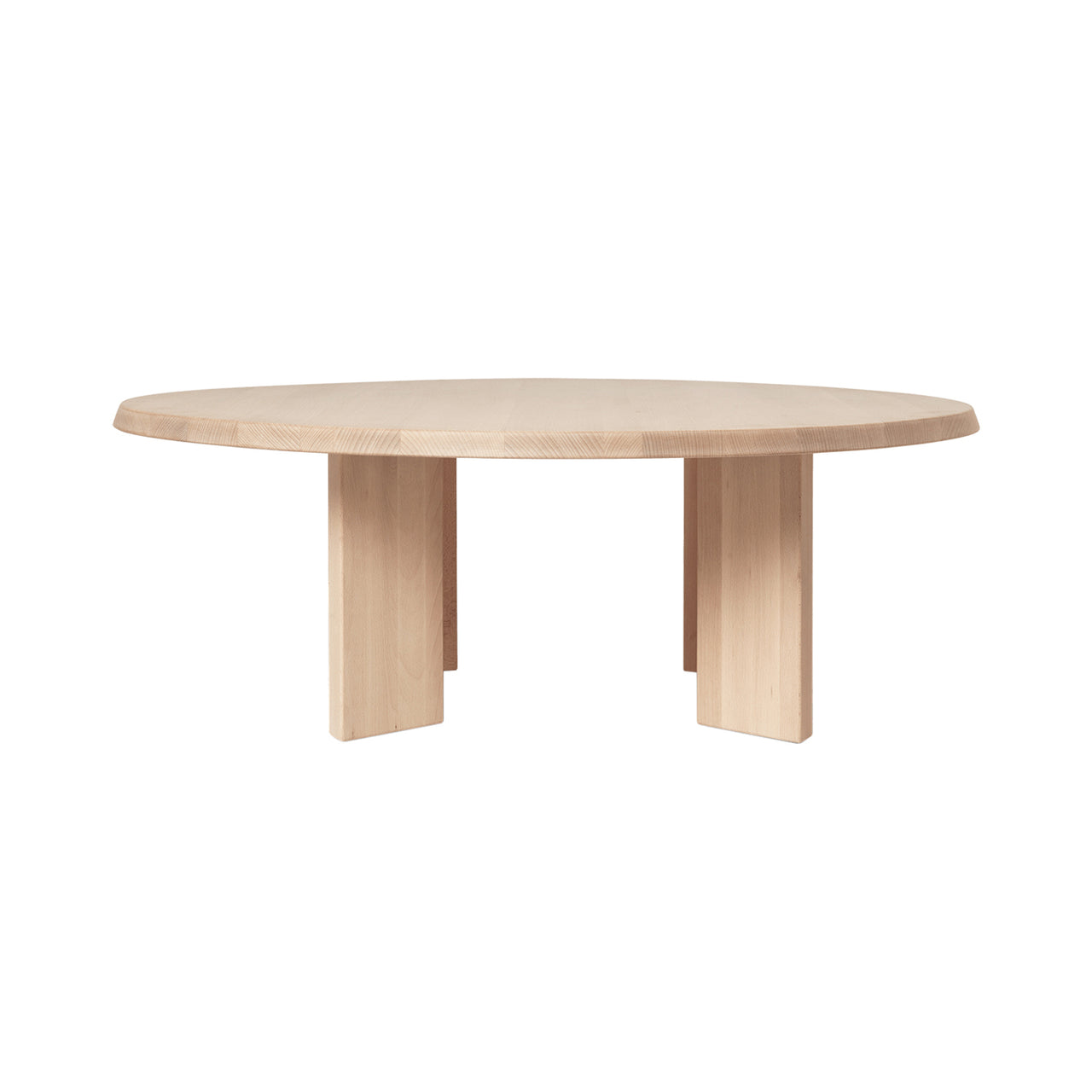 Tarn Coffee Table: White Oiled Beech