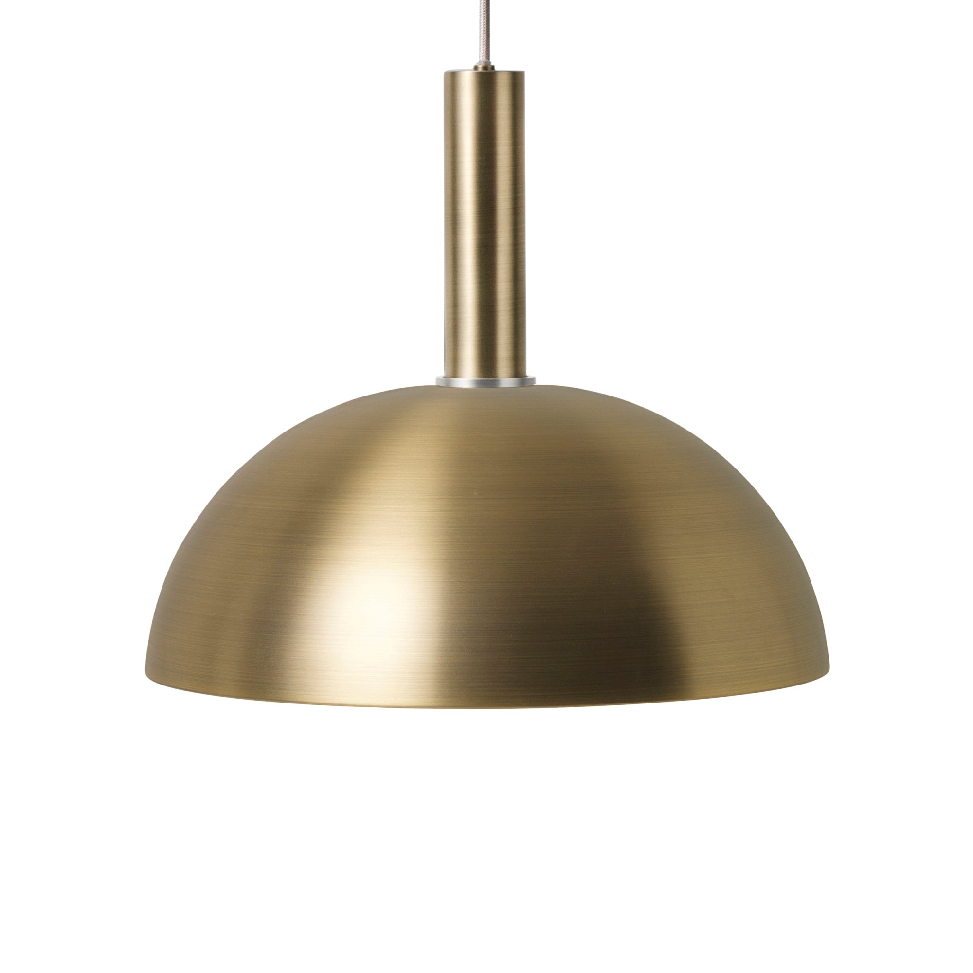 Collect Lighting: Brass + High + Dome + Chrome