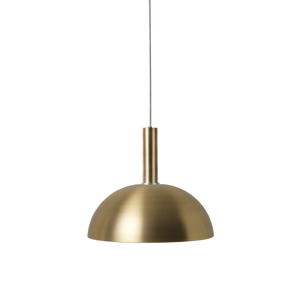 Collect Lighting: Brass + High + Dome + Chrome