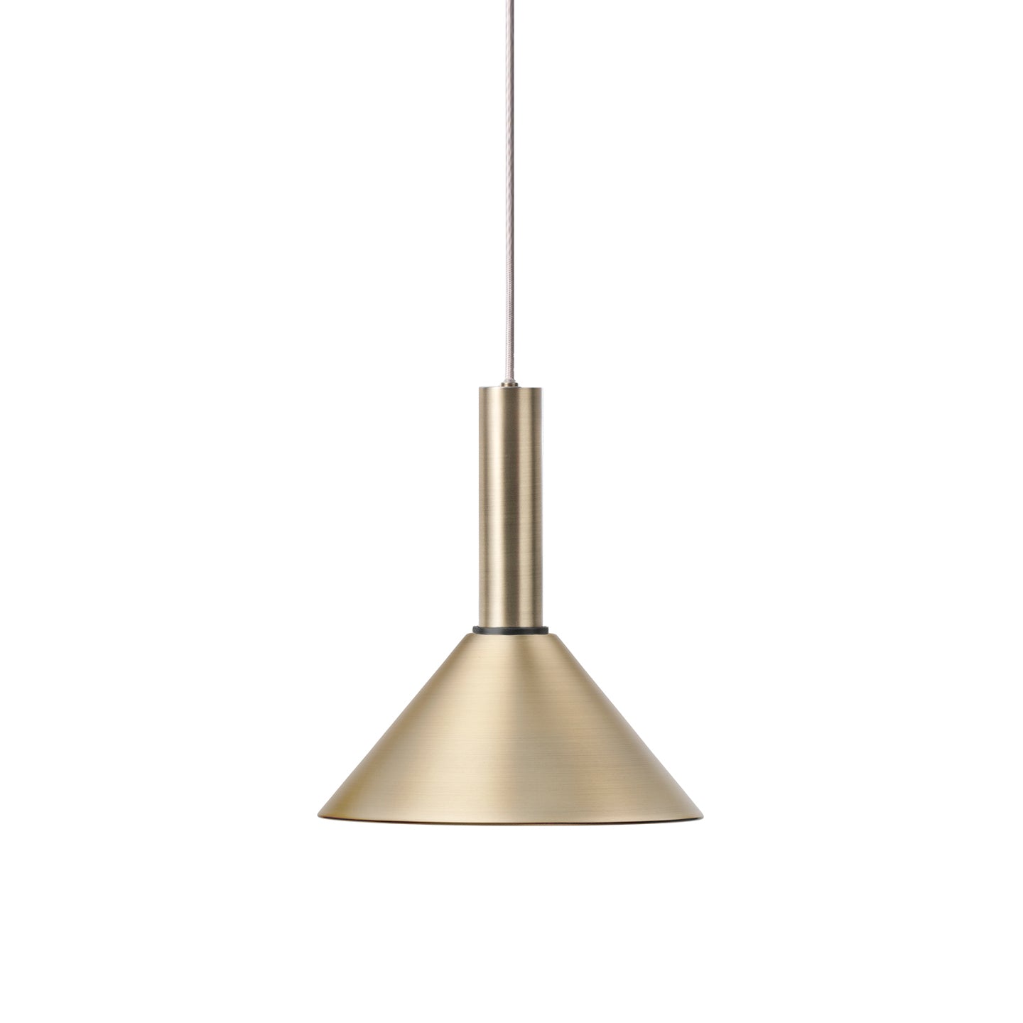 Collect Lighting: Brass + High + Cone + Black Brass