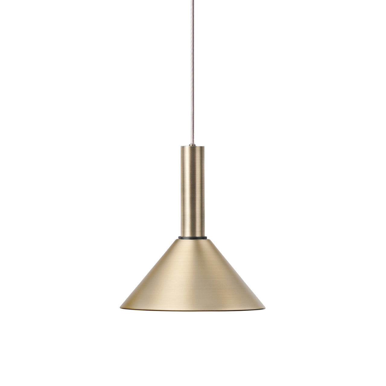 Collect Lighting: Brass + High + Cone + Black Brass