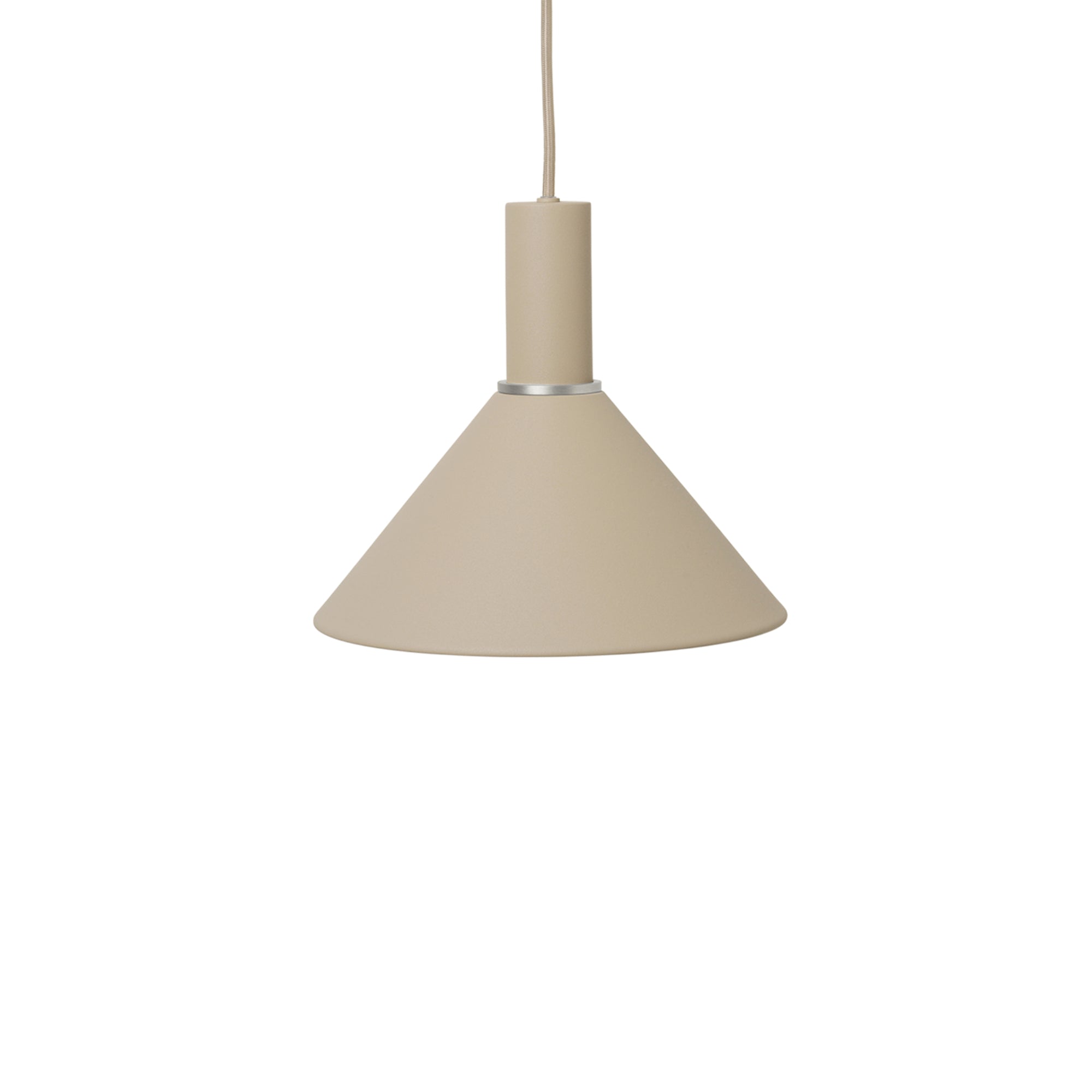 Collect Lighting: Cashmere + High + Cone +  Chrome