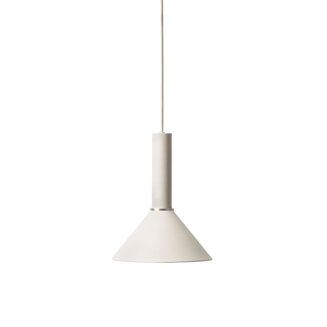Collect Lighting: Light Grey + High + Cone + Chrome