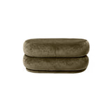 Pouf Oval: Faded Velvet Forest