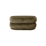 Pouf Oval: Faded Velvet Forest