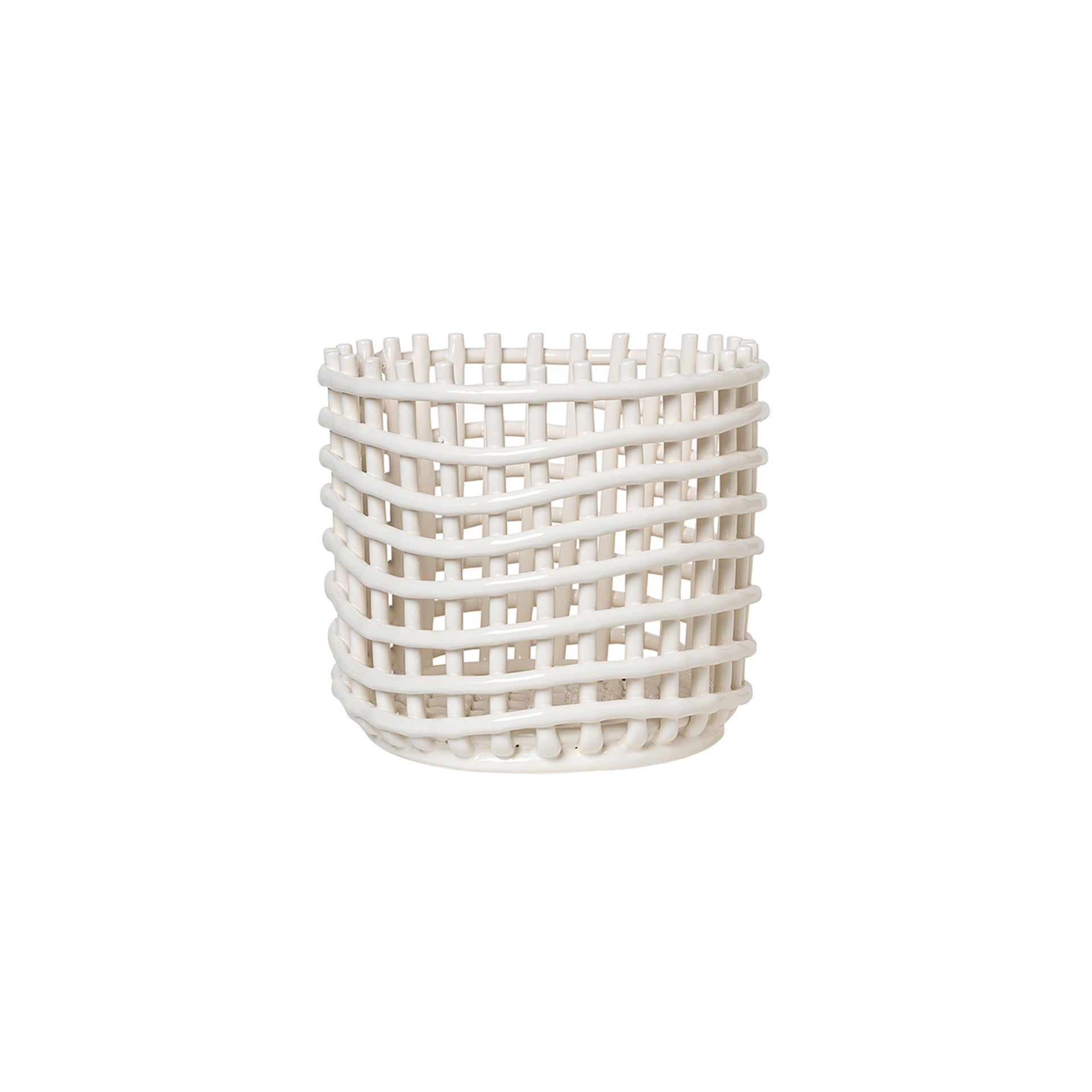 Ceramic Basket: Small - 6.3