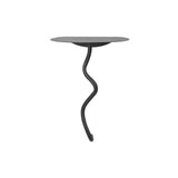 Curvature Wall Table: Black Brass