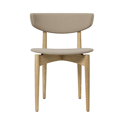 Herman Dining Chair: Seat + Back Upholstered + Natural Oak
