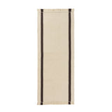 Calm Kelim Runner: Off-White  + Coffee