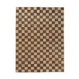 Check Wool Jute Rug: Small - 78.7