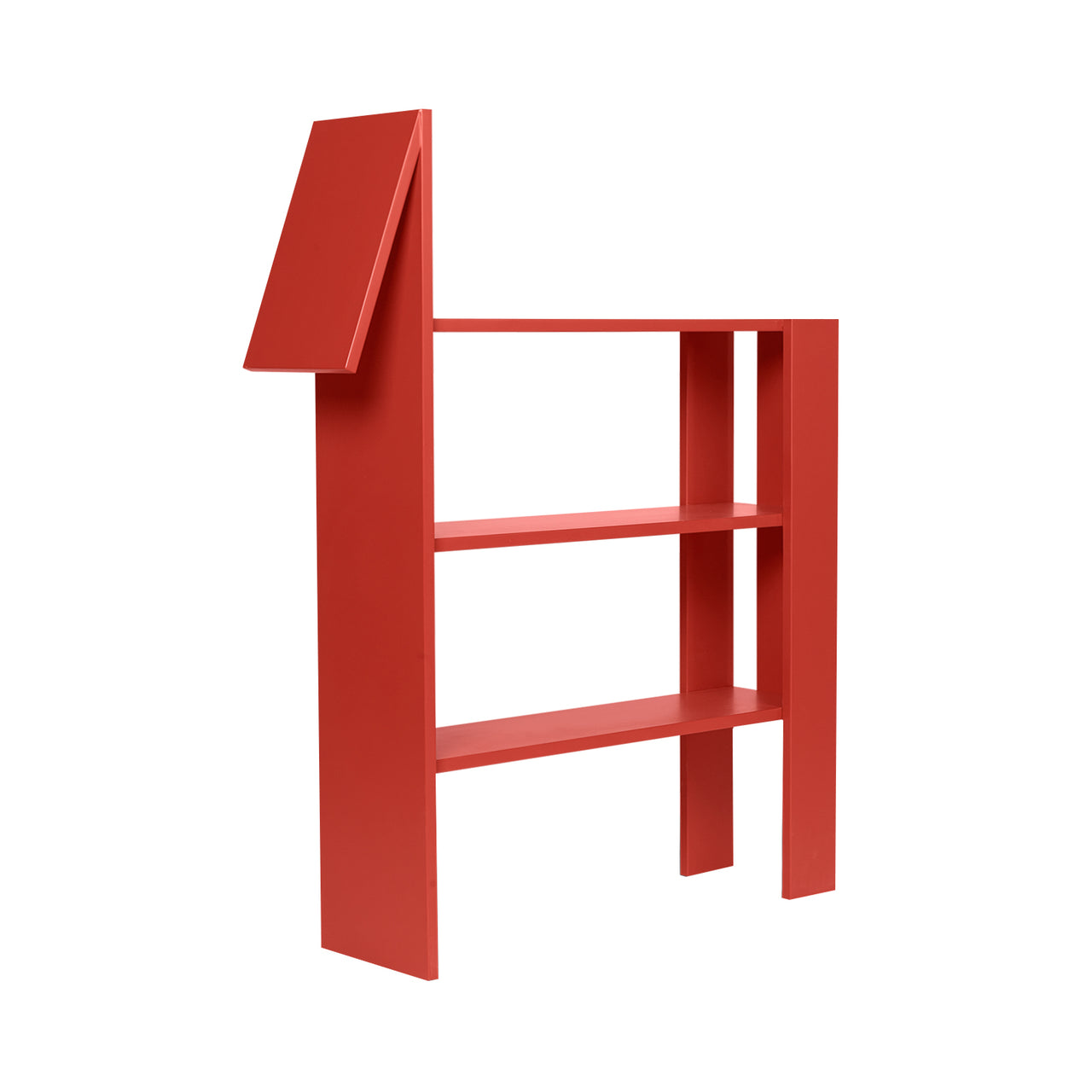 Horse Bookcase: Poppy Red