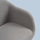 Fiber Conference Armchair: Wood Base Upholstered - Quick ship