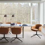 Fiber Conference Armchair: Swivel Base with Return + Tilt + Recycled Shell