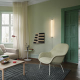 Fiber Lounge Armchair: Tube Base