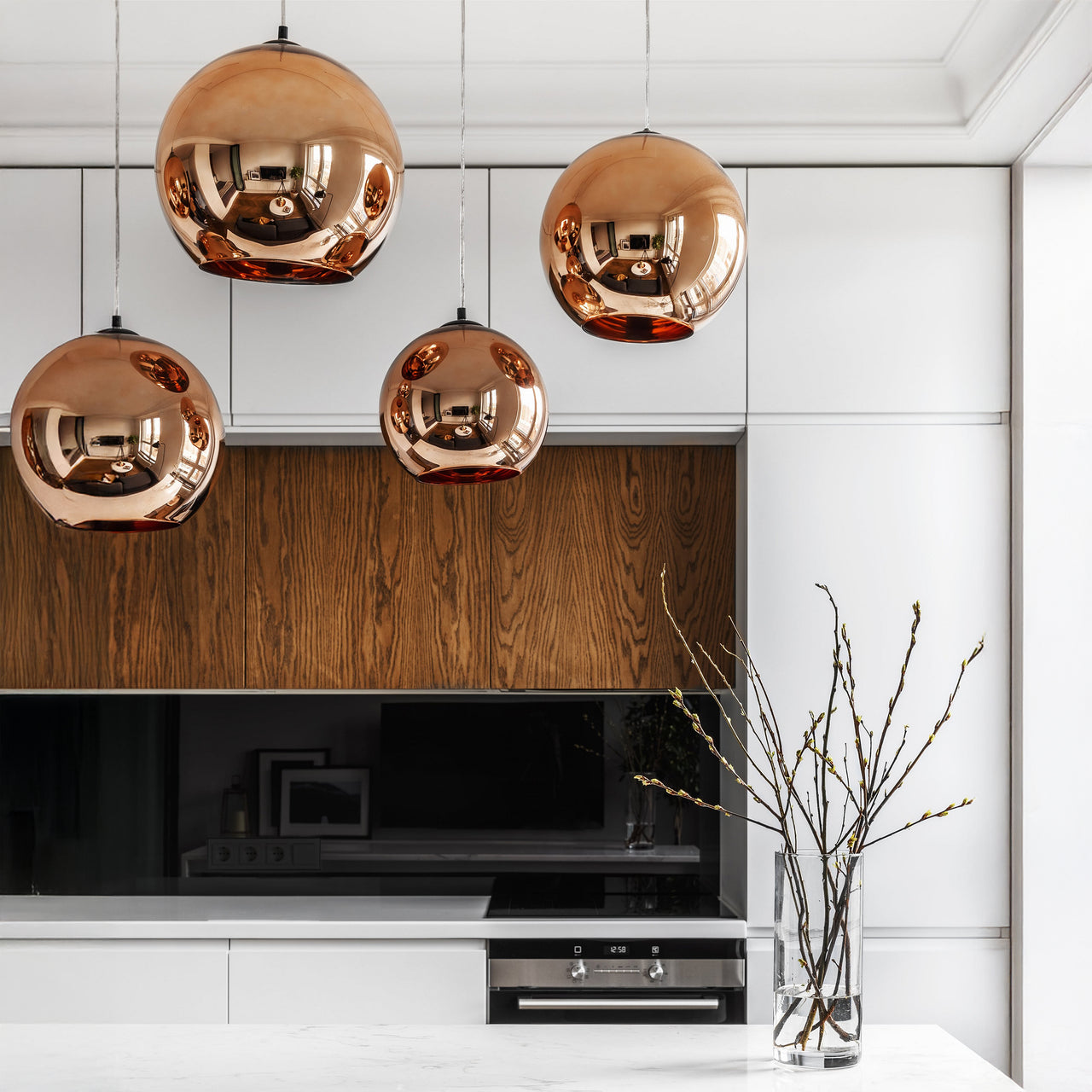 Copper LED Pendant