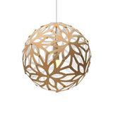 Floral Pendant Light: XX Large + Bamboo + White + White