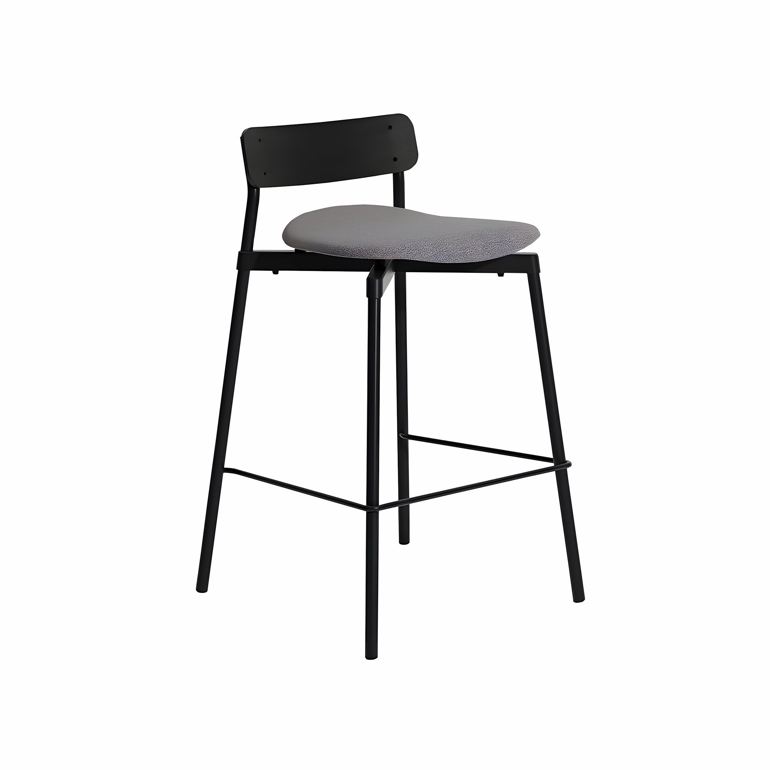 Fromme Bar + Counter Stool: Upholstered + Counter + Shake