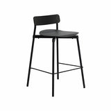 Fromme Bar + Counter Stool: Counter + Black