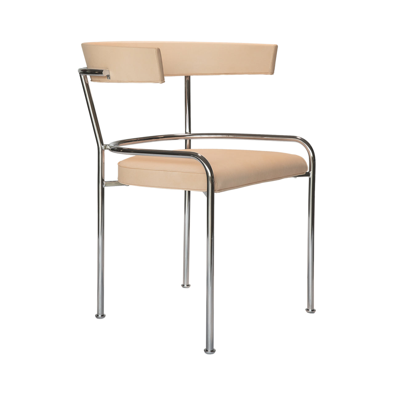 GA-1 Armchair: Chrome + Elmovegeta Leather