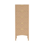 Marius Tall Chest: Natural Oak