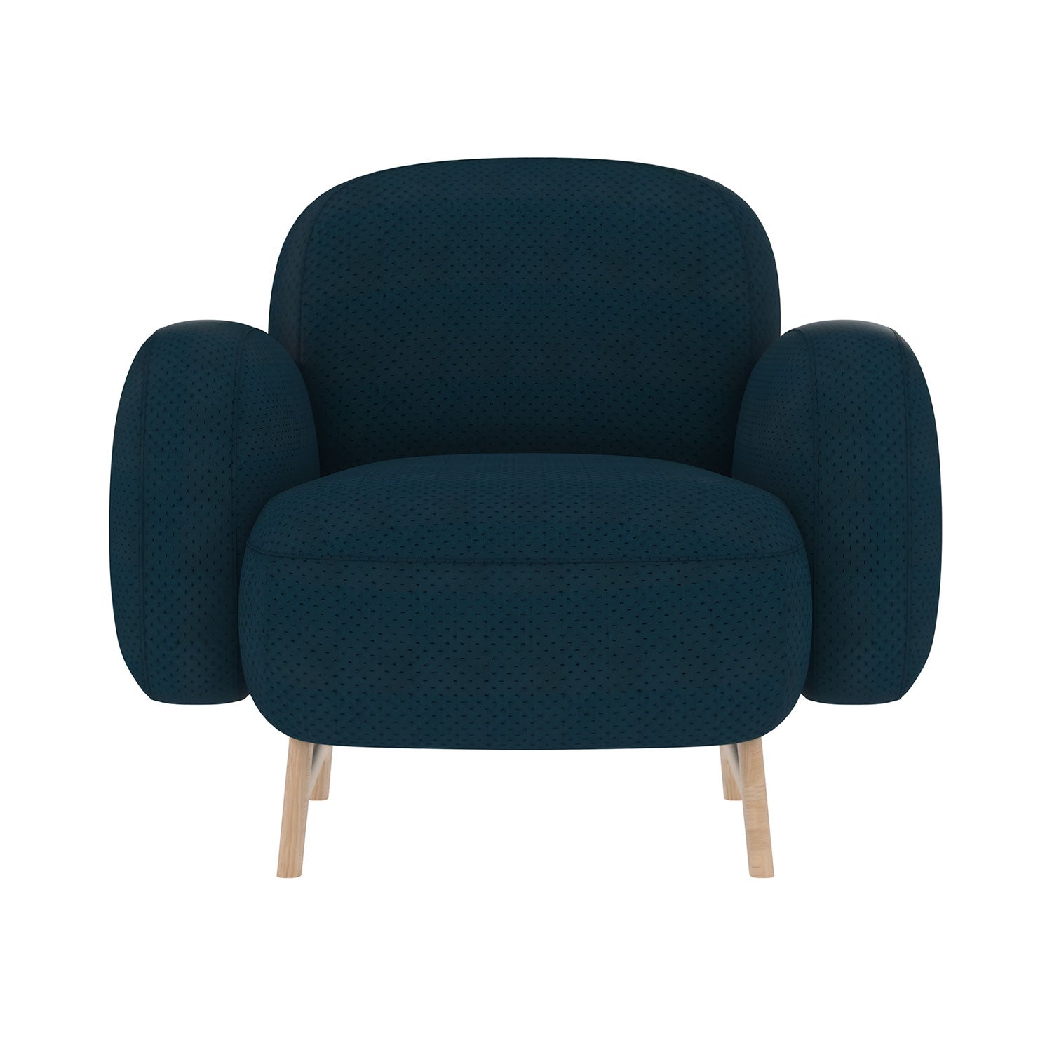 Auguste Armchair: Cobalt Blue