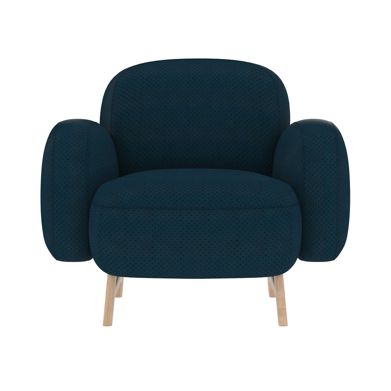 Auguste Armchair: Cobalt Blue