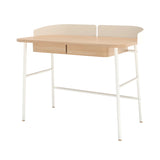 Victor Desk: Natural Oak + White