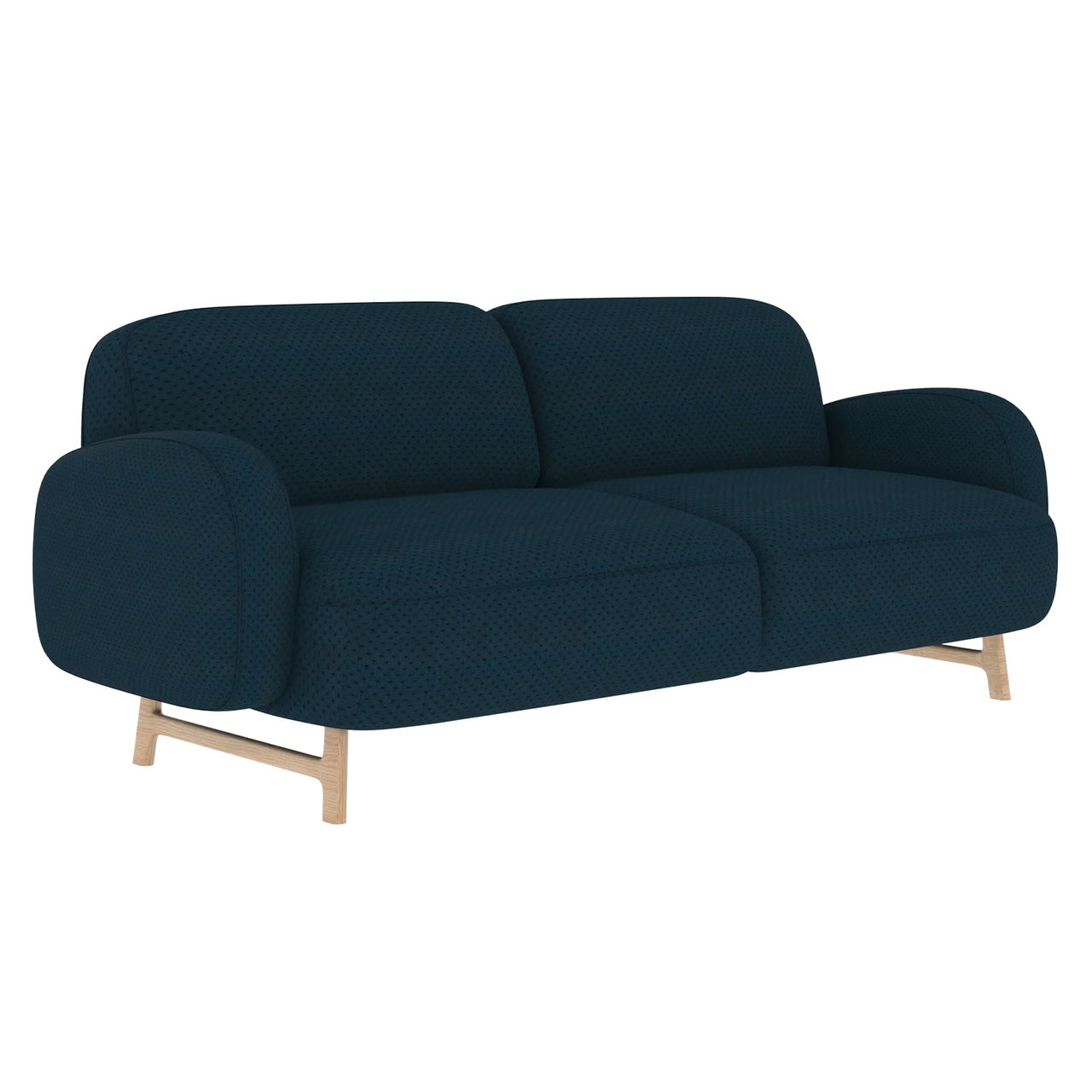 Auguste Sofa: 3 + Cobalt Blue